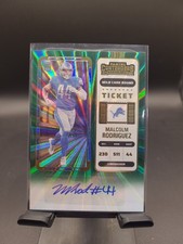 2022 MALCOLM RODRIGUEZ PANINI CONTENDERS AUTOGRAPHED AUTO ROOKIE CARD RC #239 . rookie card picture