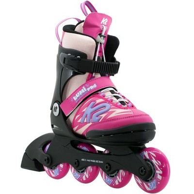 K2 Lumi Pro Kinder-Inliner Anfänger Inline-Skates Kids größenverstellbar Pink