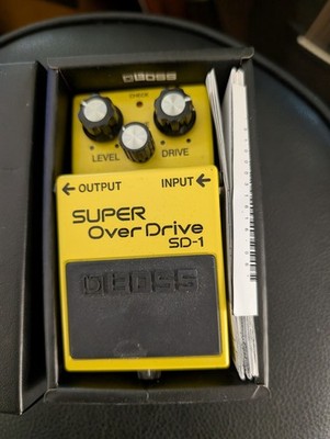 BOSS SD-1 Super Overdrive Guitar Effects Pedal Yellow