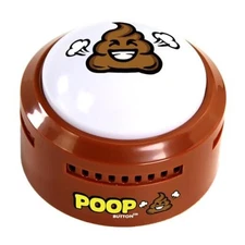  Poop Button - Lights Up and Plays 20 Funny Fart Sounds - Fun Prank & Gag Gift 