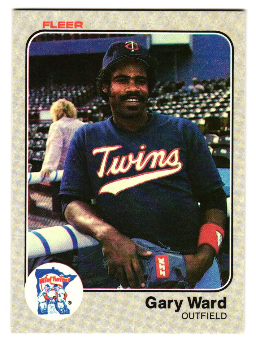 1983 Fleer - Gary Ward #627 Minnesota Twins