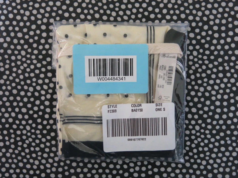 Madewell Bandana Algodón Orgánico Cuadrado Antiguo Crema Nuevo Con Etiquetas Foto 4 de 4