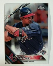 2016 Topps Chrome #89 Hector Olivera Atlanta Braves RC Baseball