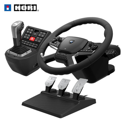 Truck Control System for Windows 11/10 with Force Feedback Steering Wheel, Shift