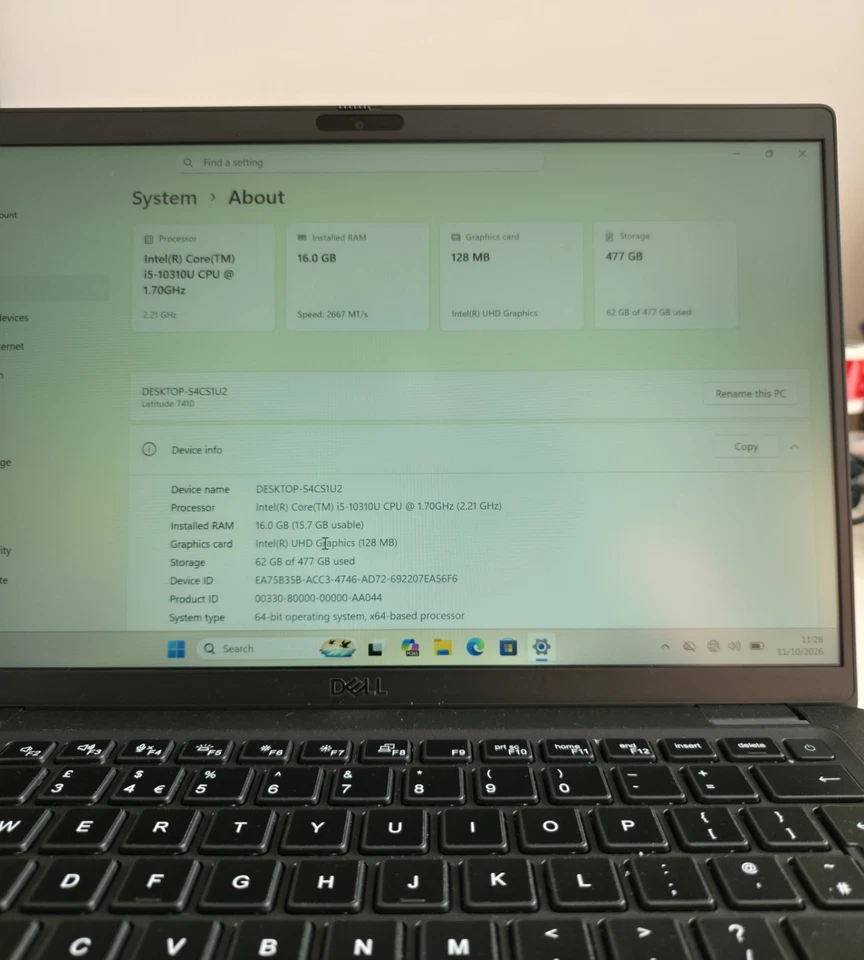 Dell Latitude 7410 · i5-10310U · 16GB · 512GB, photo 4 of 5