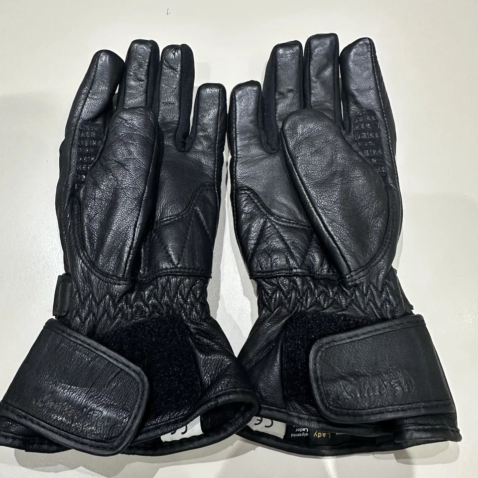Motorrad-Handschuhe Damen Größe XS schwarz, Leder - Bild 2 von 4