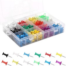 Colored Thumb Tas Push Pins - Multicolor Thumbtas Steel Point