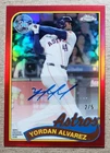 2024 Topps Chrome Update 1989 Baseball Red Refractor Yordan Alvarez Auto /5