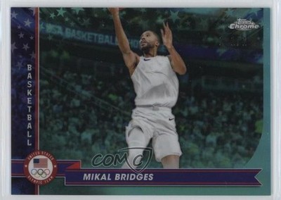 2024 Chrome US Olympic & Paralympic Team and Hopefuls /199 Mikal Bridges r5f