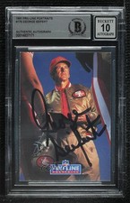 BAS 1991 Pro Line Portraits George Seifert #176 BGS Authentic Auto ow6