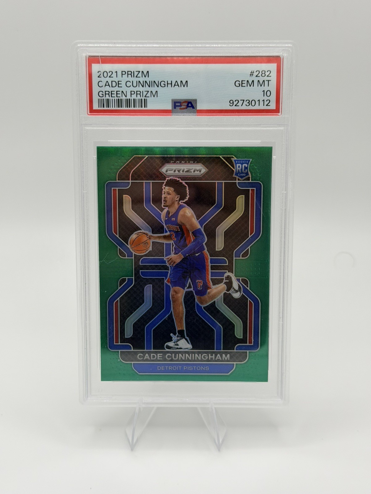 21-22 Panini Prizm Green RC Cade Cunningham PSA 10 GEM 💎#282 Detroit Pistons