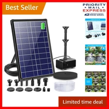 Solar Fountain Pump Kit with 3600mAh Battery - Ideal for Gardens & Hydroponics