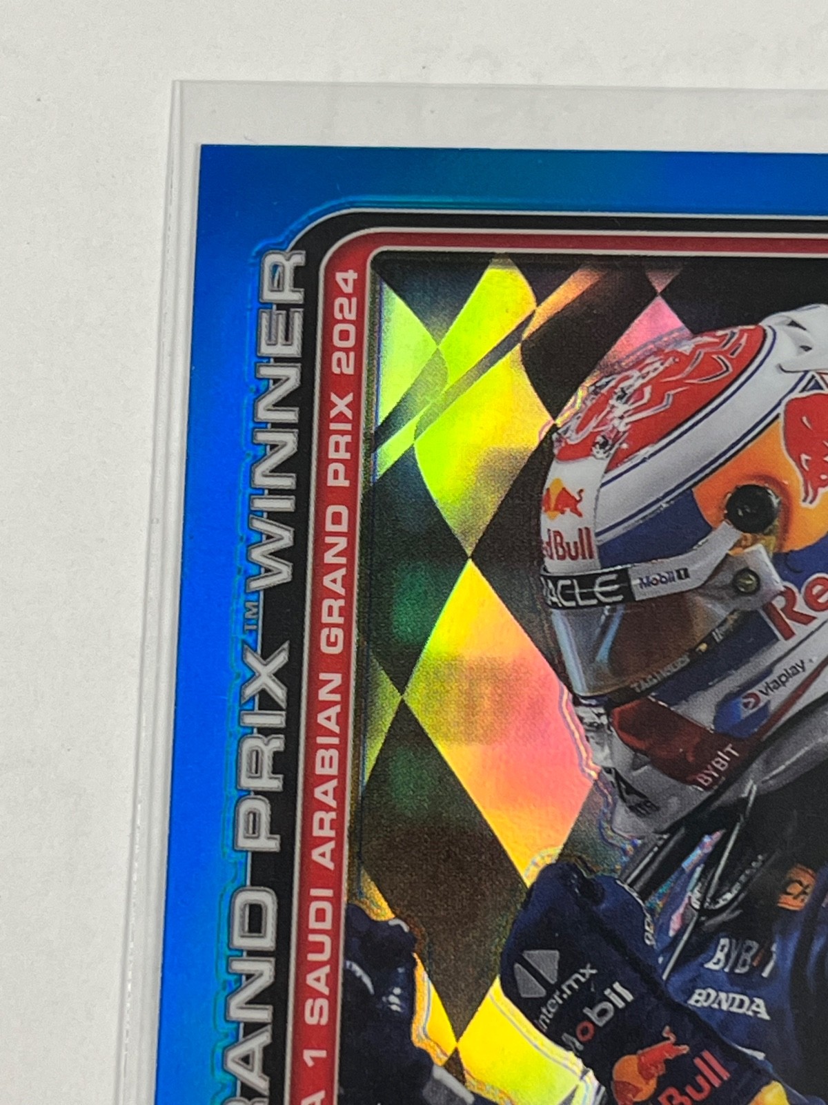 2025 topps chrome f1 #94 max verstappen blue refractor #119/150 view 4