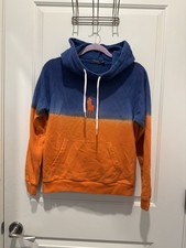 Polo Ralph Lauren Tie-Dye Fleece Hoodie in Signal Orange Multi Women  s Size M