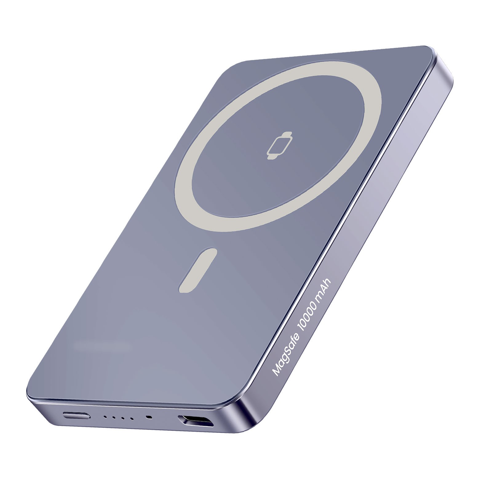 Batterie secours USB-C fine Swissten 5000mAh pour recharger téléphone gris