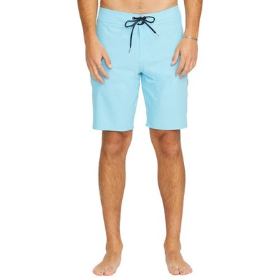 VOLCOM LIDO SOLID MOD BOARDSHORTS 20&quot RESIN BLUE