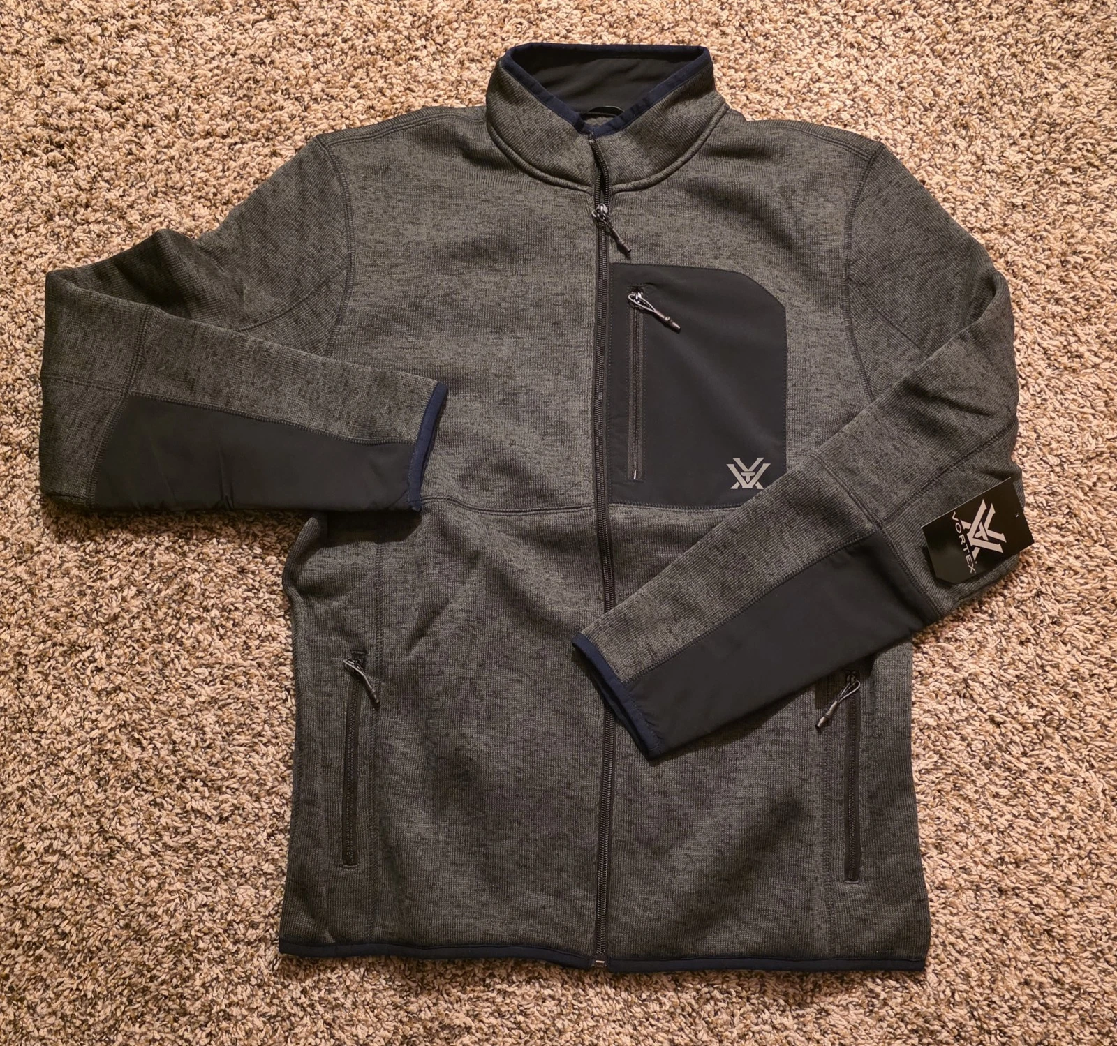 XL X-Large Men's Vortex Jacket Fleece Full Zip Up NWT