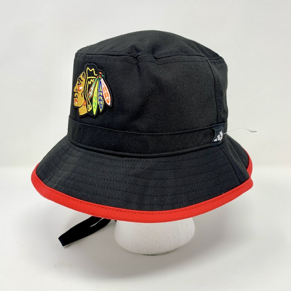 Adidas Chicago Blackhawks Hockey Bucket Hat S / M Black Red | eBay