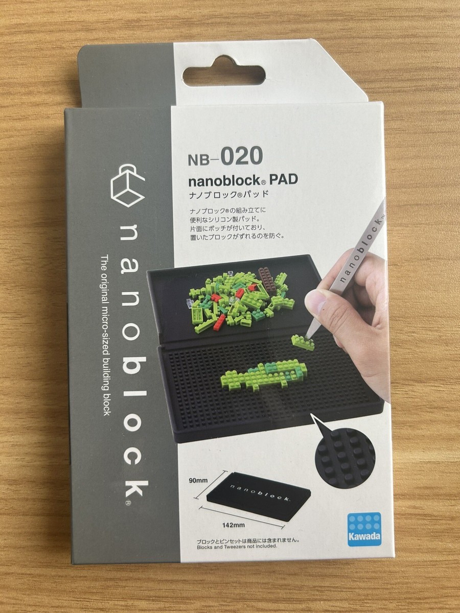 Nanoblock Pad NB-020 & Nanoblock Tweezers NB-019 Set Kawada JP New