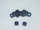 16 Black Silicone Tires For AFX Aurora G Plus / Tyco Magnum HO Slot Cars - .449" OD