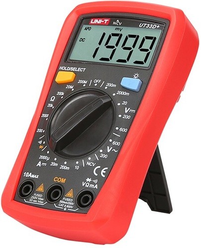 Unit UT33D+ Digital Multimeter Strommessgerät AC/DC Ampere Volt Ohm NCV Detektor - Bild 3 von 7