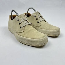 Bruno Magli Shoes Sport Skipper Mens Size 7M Ivory Suede Leather Sneaker