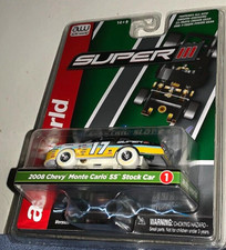 AUTO WORLD 2023 2008 CHEVY MONTE CARLO SS WHITE LIGHTNING SLOT CAR CHASE RARE 