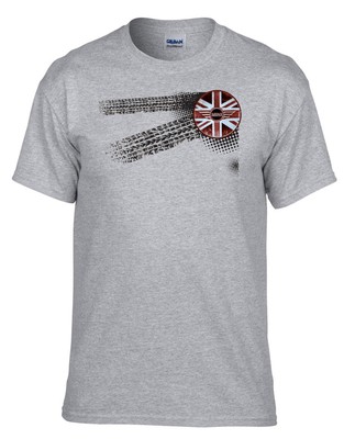 Mini Cooper Auto Logo Grau T-Shirt -038_Grau
