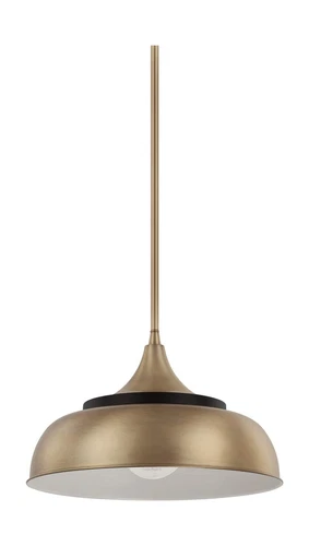 Capital Lighting 325713BX Max Modern Metal Dome Pendant, 1-Light 60 Watts, 9"... - Picture 1 of 5