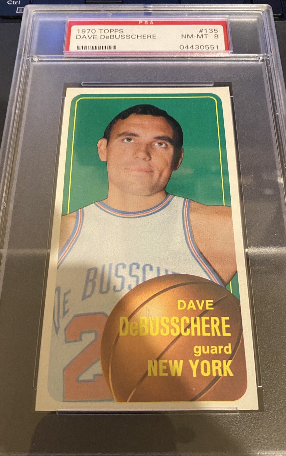 1970 Topps Dave DeBusschere #135 PSA 8 “NM-MT” New York Knicks HOF “CENTERED”