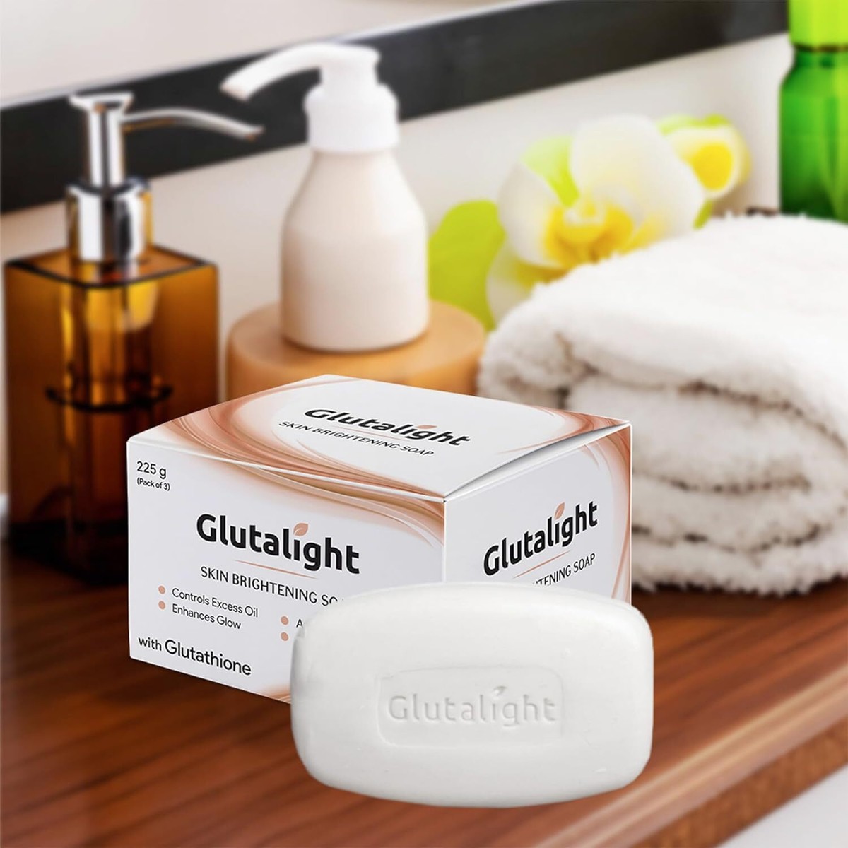 glutalight glutathione- Buy Combo: Glutathione Rice Water Soap main image 0