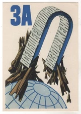 1962 ANTI-MILITARY "For general and complete disarmament" Russian Postcard OLD