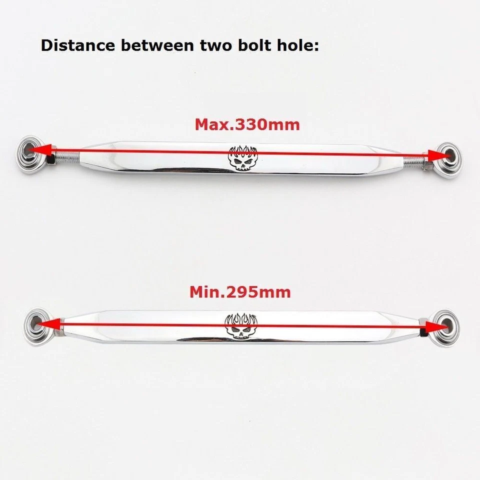 Palanca de cambios cromada Skull Shift para Harley Softail Springer Classic FLSTSC Foto 2 de 4