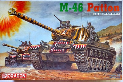Dragon 6805 M-46 Patton 1:35 Neu Bauplan gelocht Bauteile versiegelt in OVP