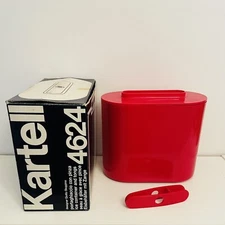 🟢 Giotto Stoppino for KARTELL Rare Ice Basket + Pliers 1974 Vintage