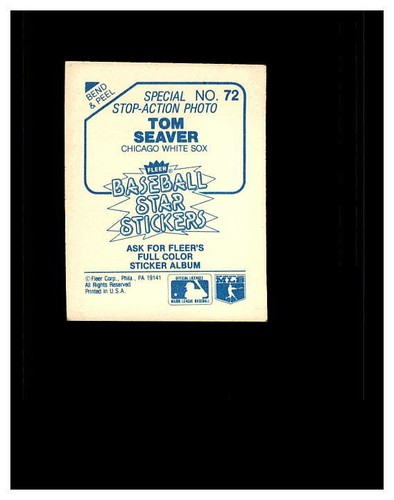 TOM SEAVER YOU PICK SEE SCANS OF EVERY CARD ALL TOM SEAVER CARDS ODD BALL METS - Bild 29 von 183