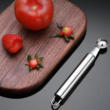 Stainless Steel Tomato Corer Strawberry Huller Stem Remover Fruit Leaf Remover