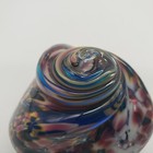 Unmarked Art Glass Paperweight Spiral Galaxy Design Confetti — photo 10