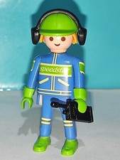 PLAYMOBIL REF 3399 FIGURA MECCANICO ASSISTENTE CORSA MOTOSCAFO MARE VEICOLO