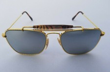 VINTAGE BEST COMPANY MOD 5004 COL250 GOLD SILVER MIRROR SUNGLASS ITALY 52 BB 