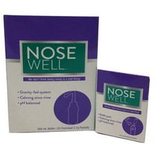 Nose Well Nasal Rinsing System & Refill Pack, Calming Sinus Rinse, pH Balanced