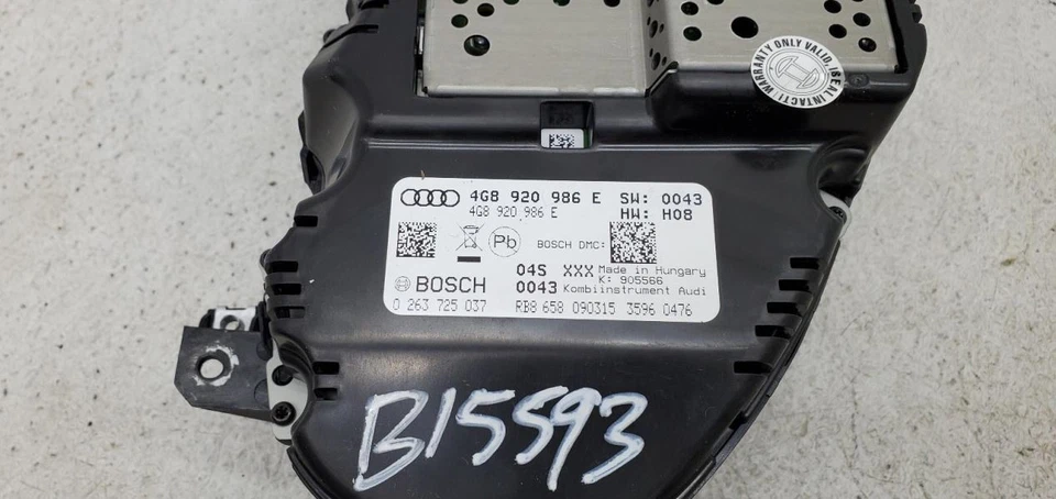 Velocímetro Cluster MPH sin crucero adaptativo compatible con 16 AUDI S7 572502 Foto 2 de 4