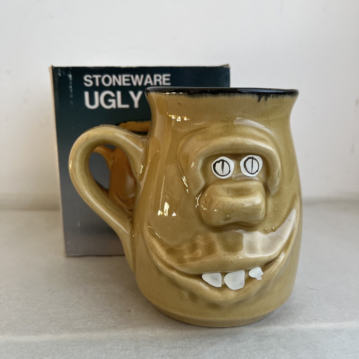 Ugly Mug Pottery Funny Face New in Box Collectible Stoneware