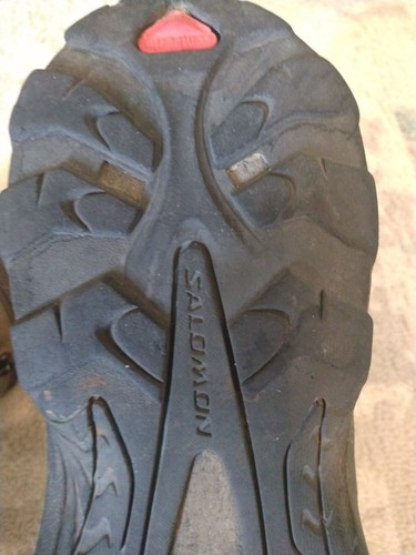 Salomon Hiking Boots Men's Size 11 FTY 145464 Green/Gray Contragrip ClimaShield - Picture 9 of 12
