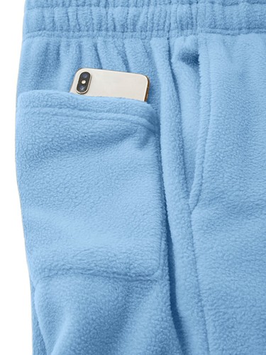 Mens Sweatpants Fleece Pajama Jogger Solid Plush Pocket Fuzzy Winter Pants - Picture 32 of 47