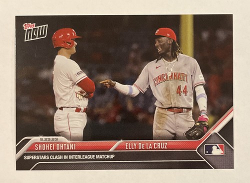 2023 TOPPS NOW #750 SHOHEI OHTANI ELLY DE LA CRUZ SUPERSTARS REDS ANGELS In Hand