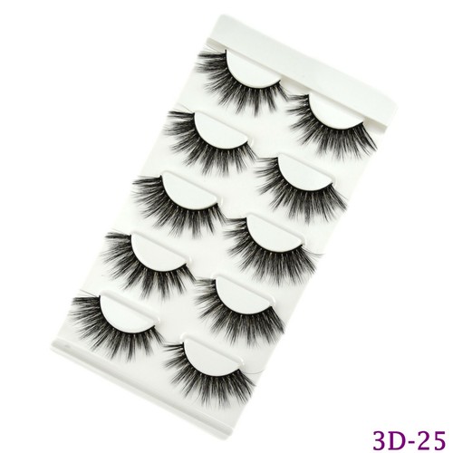 Lashes Natural False Eyelashes Faux Mink 3D Wispy Long Thick Short Cat Eye UK - Picture 30 of 41