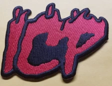Embroidered Insane Clown Posse ICP red Patch approx 2.5x3.5"