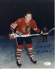 DENNIS HULL Chicago Blackhawks 1964-77 signed color Photo in action JSA COA — photo 1