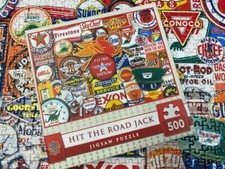 MasterPieces HIT THE ROAD JACK Gas 500 Piece Jigsaw Puzzle Mint 100 Complete